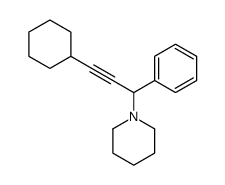 1-(3-cyclohexyl-1-phenylprop-2-ynyl)piperidine结构式