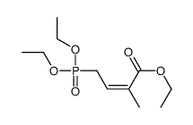 ethyl 4-diethoxyphosphoryl-2-methylbut-2-enoate Structure