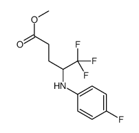 5,5,5-三氟-4-(4-氟苯基氨基)戊酸甲酯结构式