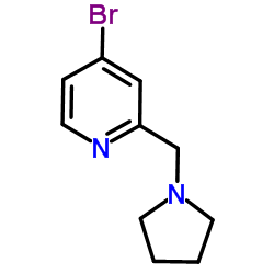 4-Bromo-2-(1-pyrrolidinylmethyl)pyridine Structure