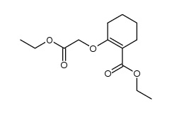 ethyl 2-(2-ethoxy-2-oxoethoxy)cyclohex-1-enecarboxylate Structure