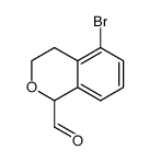 5-bromo-3,4-dihydro-1H-isochromene-1-carbaldehyde结构式