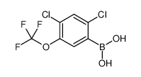 2,4-Dichloro-5-(trifluoromethoxy)phenylboronic acid Structure