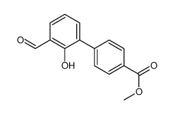 methyl 4-(3-formyl-2-hydroxyphenyl)benzoate结构式