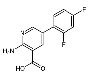 2-amino-5-(2,4-difluorophenyl)pyridine-3-carboxylic acid Structure