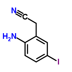 (2-Amino-5-iodophenyl)acetonitrile Structure