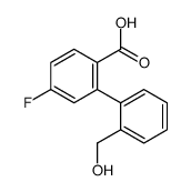 4-fluoro-2-[2-(hydroxymethyl)phenyl]benzoic acid Structure