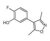 5-(3,5-dimethyl-1,2-oxazol-4-yl)-2-fluorophenol结构式