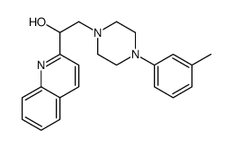 2-[4-(3-methylphenyl)piperazin-1-yl]-1-quinolin-2-ylethanol结构式