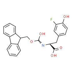 (S)-Fmoc-3-Fluoro-Tyrosine Structure