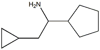 1-Cyclopentyl-2-cyclopropyl-ethylamine结构式