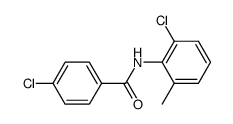 4-chloro-N-(2-chloro-6-methylphenyl)benzamide结构式