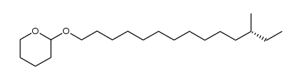 (12-Methyltetradecyl)tetrahydropyranylether结构式