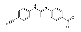 (E)-N-(4-cyanophenyl)-N'-(4-nitrophenyl)acetimidamide Structure