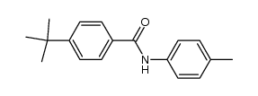 4-tert-butyl-benzoic acid p-toluidide结构式