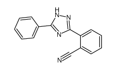 2-(3-Phenyl-1H-1,2,4-triazol-5-yl)benzonitrile Structure