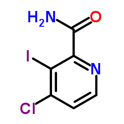 4-Chloro-3-iodo-2-pyridinecarboxamide结构式