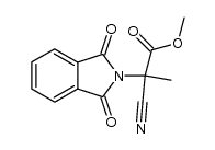 Cyano-2 phthalimido-2 propanoate de methyle Structure
