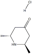 trans-2,6-Dimethyl-4-oxo-piperidine hydrochloride structure