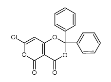 7-chloro-2,2-diphenyl-4,5-dioxopyrano[4,3-d]-1,3-dioxin Structure