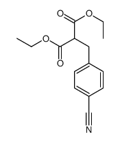 diethyl 2-[(4-cyanophenyl)methyl]propanedioate结构式