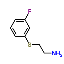 2-[(3-Fluorophenyl)sulfanyl]ethanamine Structure