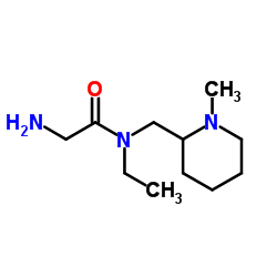 N-Ethyl-N-[(1-methyl-2-piperidinyl)methyl]glycinamide结构式