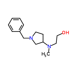 2-[(1-Benzyl-3-pyrrolidinyl)(methyl)amino]ethanol结构式