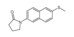 2-(methylthio)-6-(pyrrolidin-2-on-1-yl)naphthalene结构式