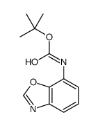 tert-butyl N-(1,3-benzoxazol-7-yl)carbamate结构式