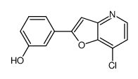 5-(7-chloro-furo[3,2-b]pyridin-2-yl)phenol结构式
