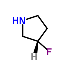 (3S)-3-氟吡咯烷结构式