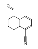 5-formyl-5,6,7,8-tetrahydronaphthalene-1-carbonitrile结构式