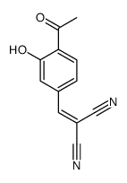 2-[(4-acetyl-3-hydroxyphenyl)methylidene]propanedinitrile结构式