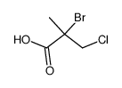 α-Brom-β-chlor-isobuttersaeure Structure