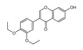 3-(3,4-diethoxyphenyl)-7-hydroxychromen-4-one结构式