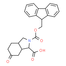 2-Fmoc-6-oxo-octahydro-isoindole-1-carboxylic acid Structure