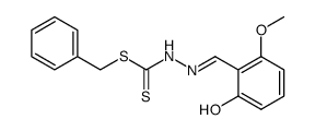 6-methoxysalicylaldehyde [(benzylmercapto)thiocarbonyl]hydrazone结构式