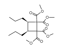 tetramethyl cis-3,4-dipropylcyclobutane-1,1,2,2-tetracarboxylate Structure