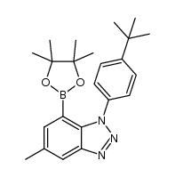 1-[4-(tert-butyl)phenyl]-5-methyl-7-(4,4,5,5-tetramethyl-1,3,2-dioxaborolan-2-yl)-1H-benzo[d]triazole Structure