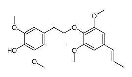 (7'E)-4-hydroxy-3,3',5,5'-tetramethoxy-8,4'-oxyneolignan结构式