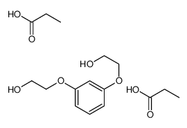 2-[3-(2-hydroxyethoxy)phenoxy]ethanol,propanoic acid结构式