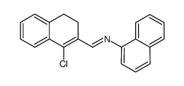 (1-chloro-3,4-dihydro-naphthalen-2-ylmethylene)-naphthalen-1-ylamine结构式