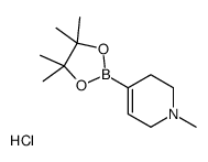 1-Methyl-4-(4,4,5,5-tetramethyl-1,3,2-dioxaborolan-2-yl)-1,2,3,6-tetrahydropyridine hydrochloride Structure