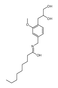 N-(4-O-glycerol-3-methoxybenzyl)nonivamide structure