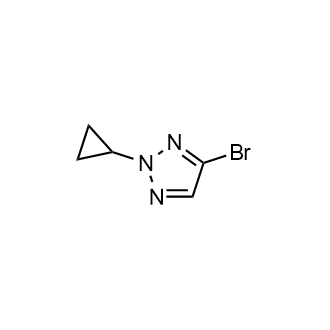 4-Bromo-2-cyclopropyl-2H-1,2,3-triazole Structure