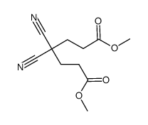 dimethyl 4,4-dicyanoheptanedioate结构式