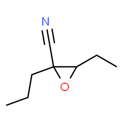 Oxiranecarbonitrile,3-ethyl-2-propyl- (9CI) structure