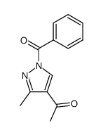 4-acetyl-1-benzoyl-3-methyl-1H-pyrazole结构式