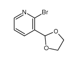 2-bromo-3-(1,3-dioxolan-2-yl)pyridine结构式